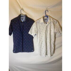 Mens Lot Short Sleeve Dress Shirts Size Small 14 14 1/2 Izod Van Heusen S